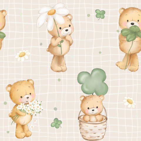 Jersey Lucky Bears beige checked