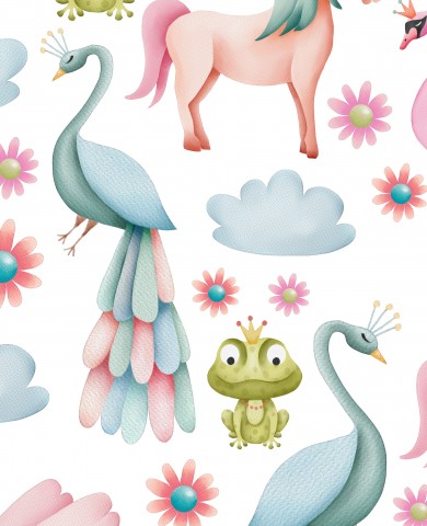  Unicorni, uccelli e fiori SoftShell
