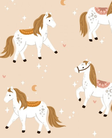 Jersey Magic White Horse beige