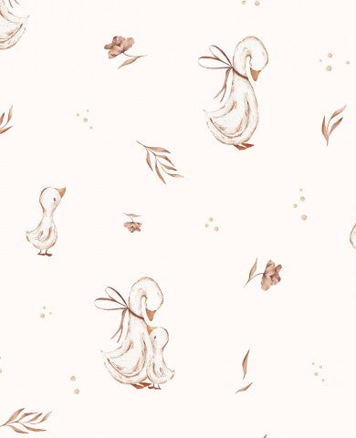 Tela di cotone di alta qualità per le mamme: i nostri tessuti Mama Goose Cream sono realizzati in cotone naturale per un taglio perfetto, ideali per l'abbigliamento di neonati e bambini.