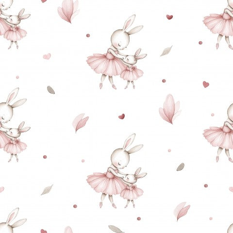 Nähende Freude für Mama und Baby: Natürliches Canvas-Stoff in Baumwolle mit Blumen-Muster, ideal für einzigartige Kleidung und Accessoires, zum Tragen oder als