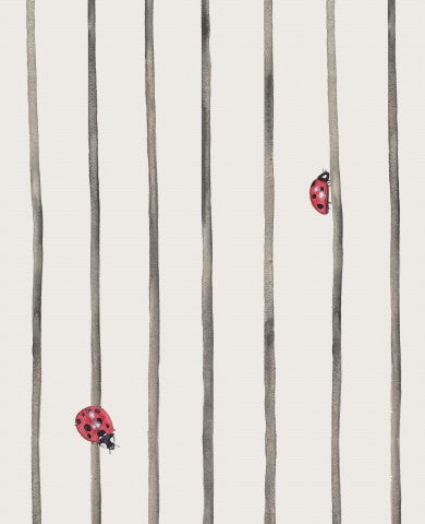 SoftShell a seamless wallpaper with ladybugs and stripes