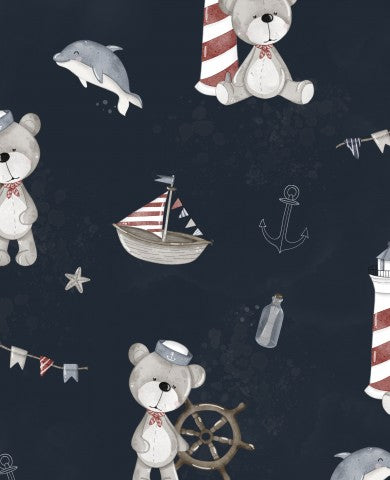 Panama Teddybären, Schiff und Leuchtturm