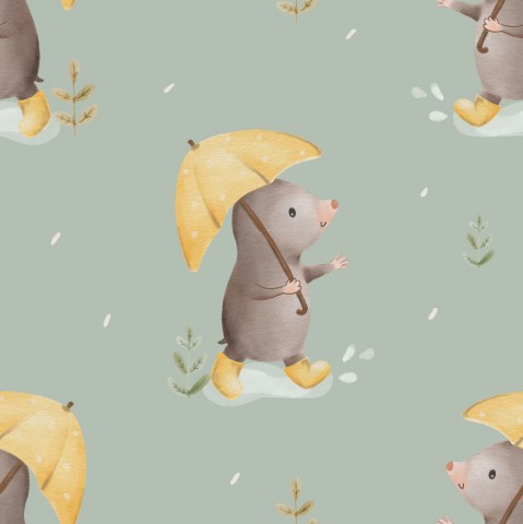 Jersey Mole with Umbrella