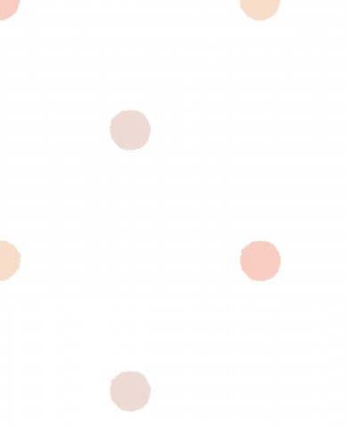 Jersey maxi dress with regular dots in pink and peach