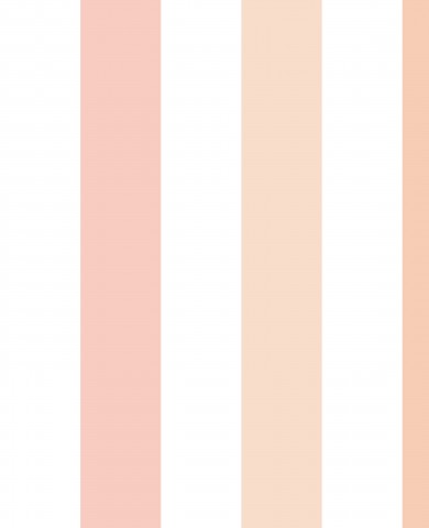 Jersey maxi dress with vertical stripes in pink and peach