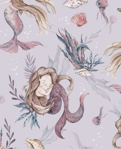 Jersey mermaid purple