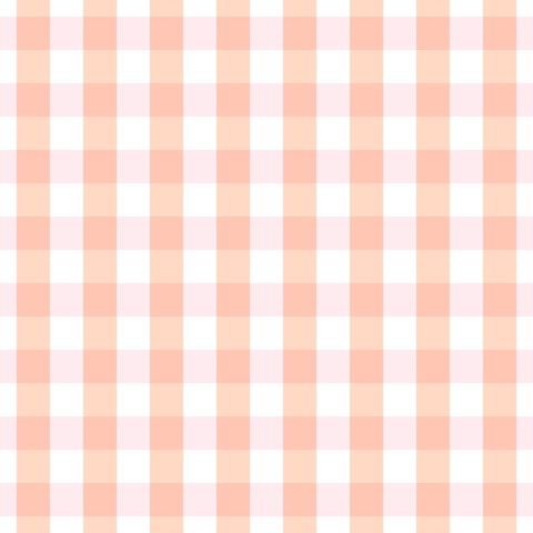 Jersey mini peach gingham strawberrygirl