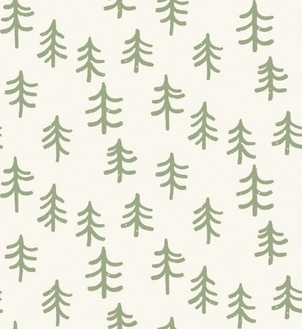 Jersey Minimalist Forest Trees Green Light