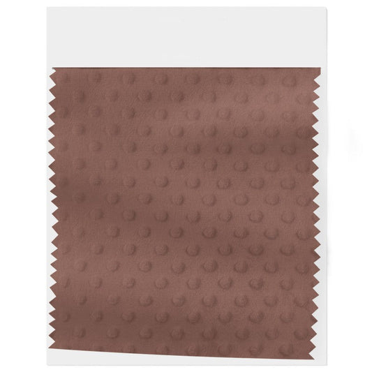 Plush Minky Dotted: Russet