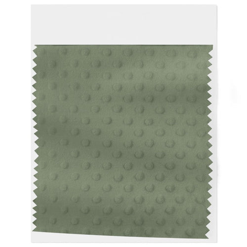 Plush Minky Dotted: Moss Green