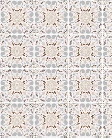 Jersey Neutral Floral Tiles