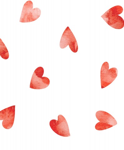 Jersey Cute Love Hearts for Valentine's Day
