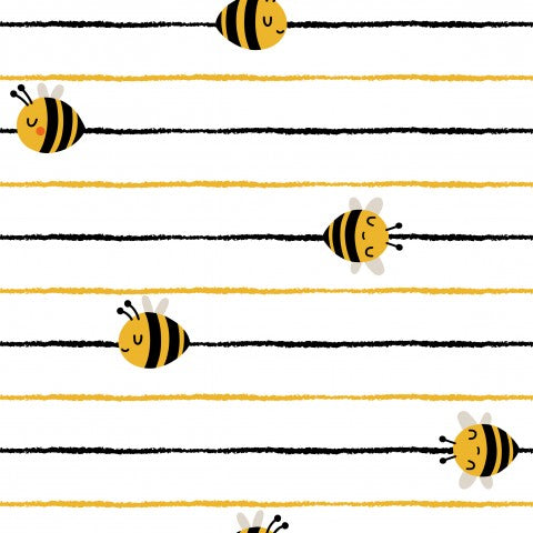 Jersey Cute Bee Stripe
