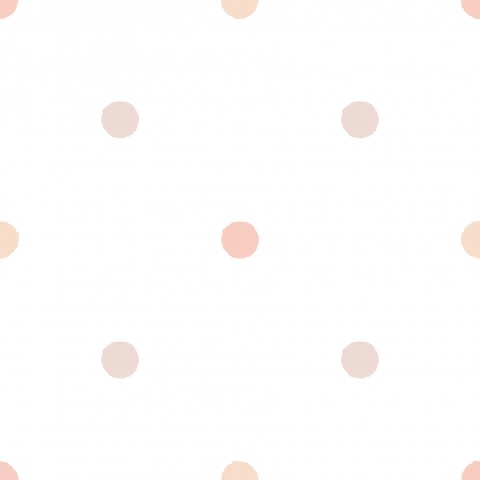 Jersey Regular Dots, pink and peach, medium