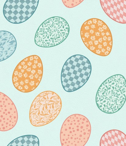 Jersey Easter eggs on blue small