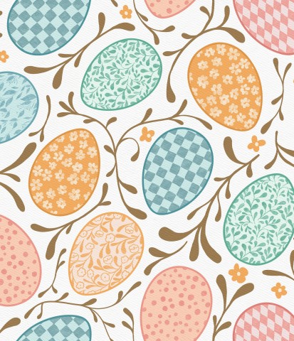 Jersey Easter eggs on white small