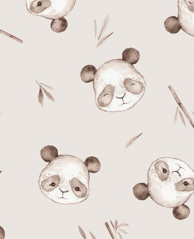 Jersey Panda 30x30cm taupe