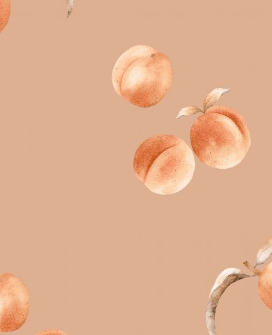 Wasserdichter Stoff Peach caramel big