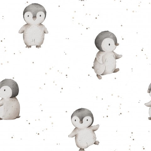 Muslin Penguins White