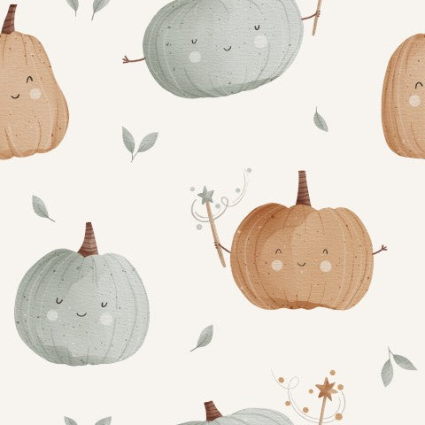 Musselin Pumpkins Sage and Beige