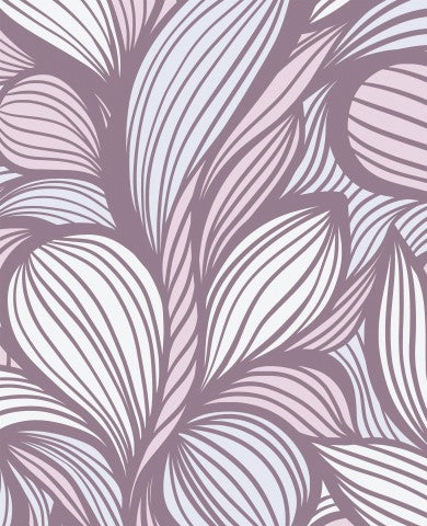 Wasserdichter Stoff Purple Abstract Line Drawing Waves