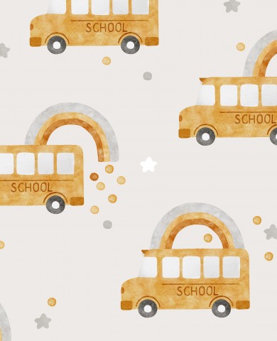 Autobus scolaires SoftShell et arcs-en-ciel