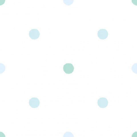 Jersey Regular dots mint and blue medium
