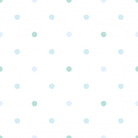 Jersey Regular dots mint and blue mini