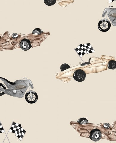 Musselin Rennwagen BEIGE