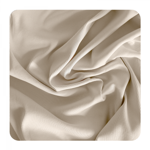 Rib Jersey Pearl White