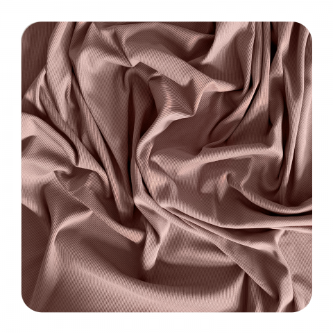 Rib Jersey Warm Terracotta