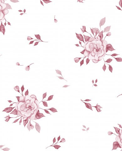 Musselin Rosen Rosa 30x30cm