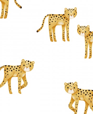 Jersey safari cheetah white big