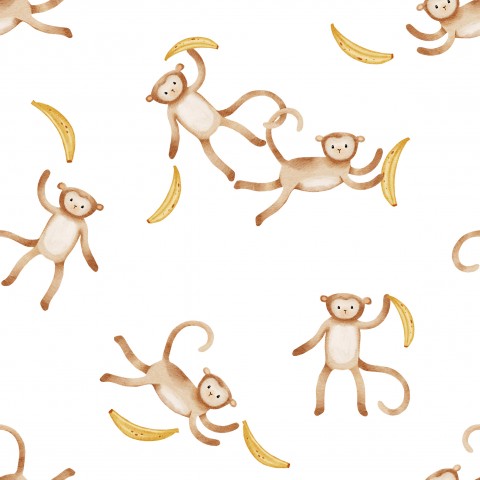 Jersey safari monkeys with banana mini