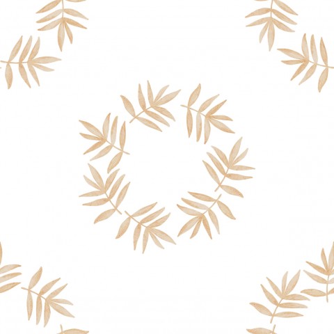 Jersey safari palm leaves wreath mini