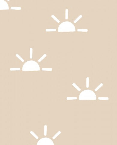 Jersey safari sun white on beige big