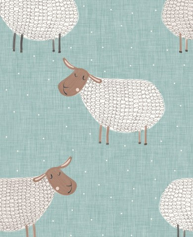 SoftShell sheep on blue background