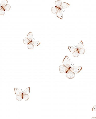 Jersey butterflies white 30x30
