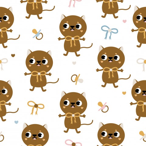 Bellissimi gattini su tela di cotone: splendidi campioni di tessuto per il tuo prossimo progetto di cucito! Scopri la nostra selezione di modelli morbidi e luminosi, ideali per