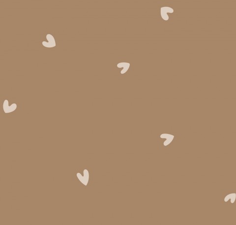 Jersey Simple valentine Hearts Brown