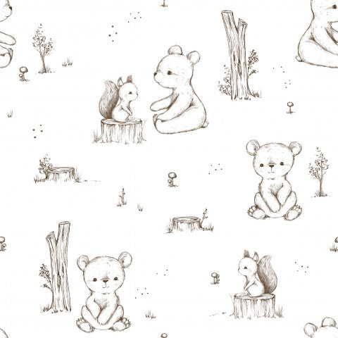 Musselin Sketchy Bears klein