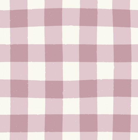 Jersey Small Gingham Check in Spring Lilac