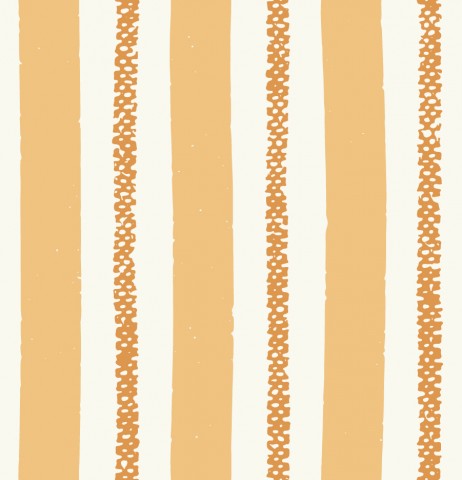 SoftShell an orange and white striped fabric with dots