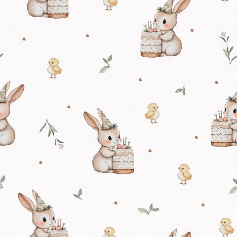 SoftShell cute rabbits and birds