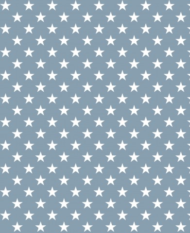 Muslin Stars Dusky Blue