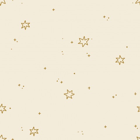 Wasserdichter Stoff Sterne und funkelt Golden Beige