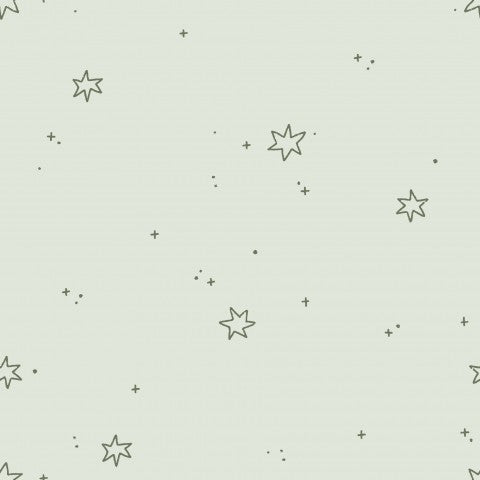 Jersey stars and glitter mint green
