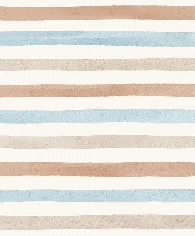 Jersey stripes beige and blue