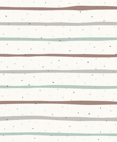 Jersey stripes mint brown grey